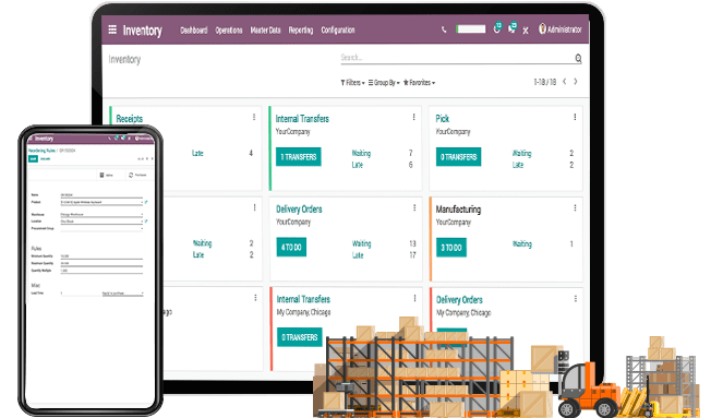 برنامج إدارة المخازن بنظام ERP